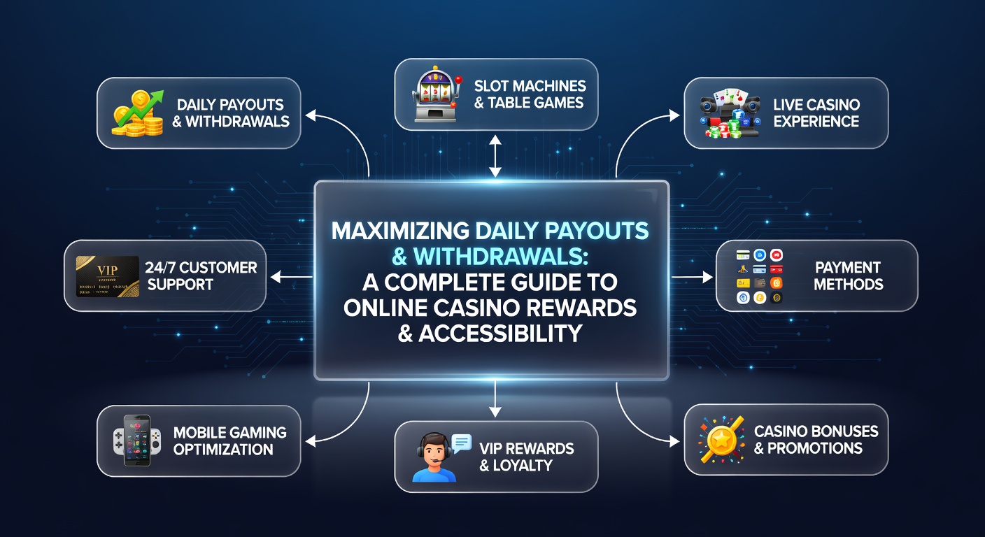 Vibrant online casino interface showing spinning slots, live dealer tables, and quick payout notifications in a dynamic digital environment