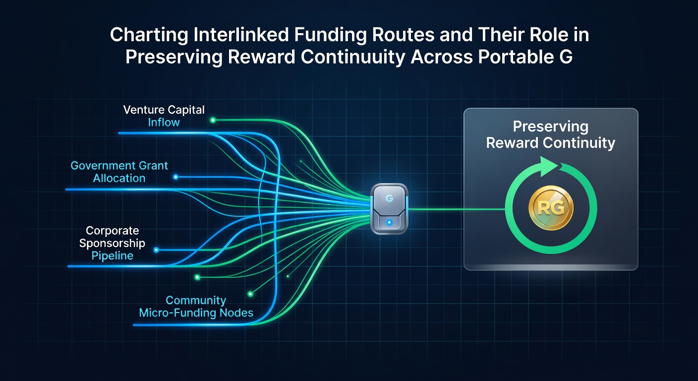 Illustration of mobile gaming interfaces connected through secure funding pathways to sustained reward programs
