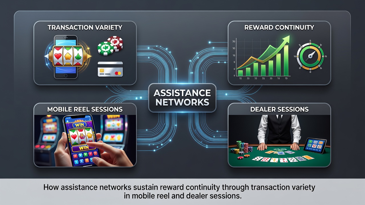 Mobile gaming interface showing varied payment options integrated with slot reels and live dealer tables
