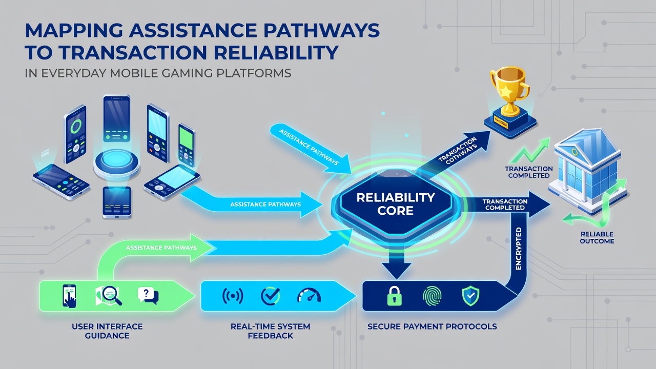 Diagram showing interconnected support channels and payment verification steps in mobile gaming