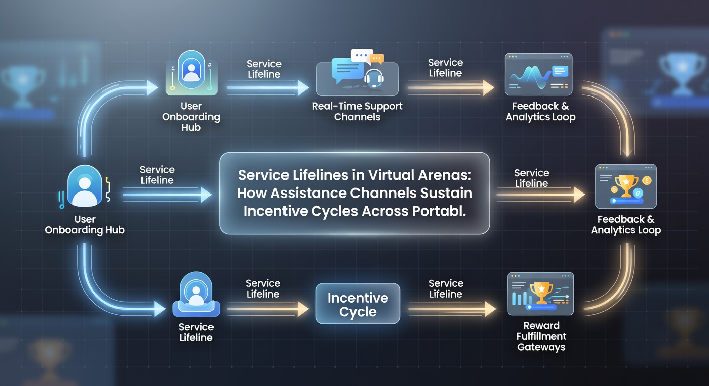 Diagram showing how assistance networks link dealer interactions wth loyalty recognition and mobile reel progress